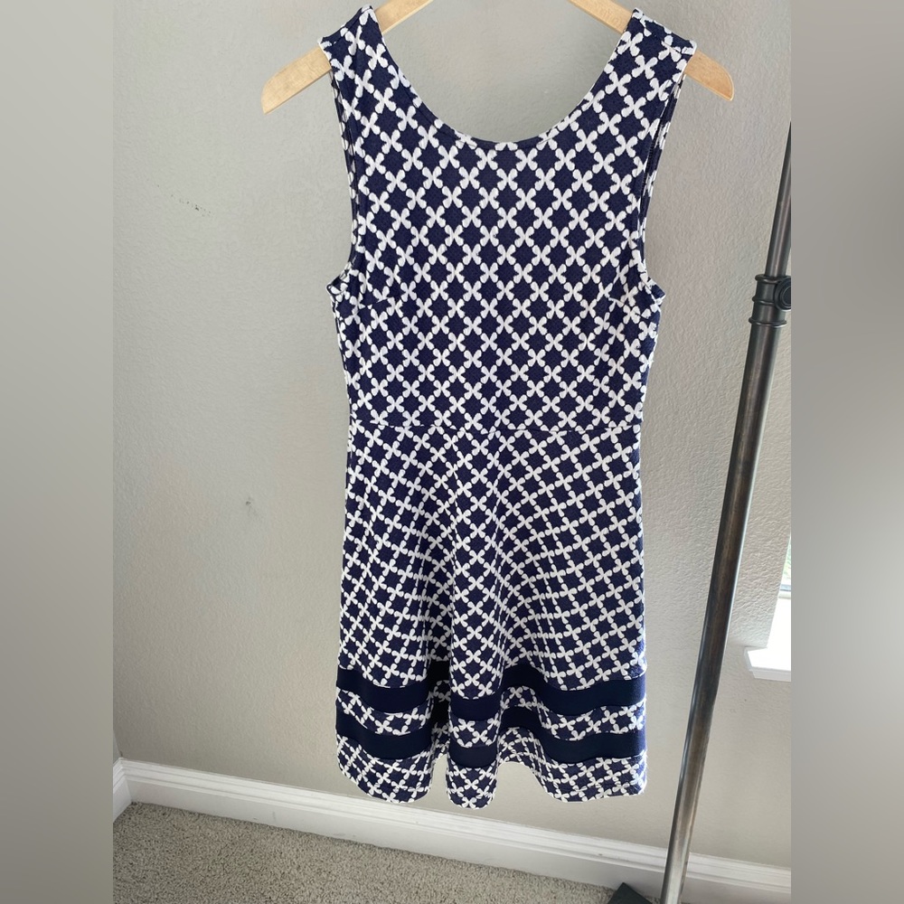 Mauvette Navy tank dress